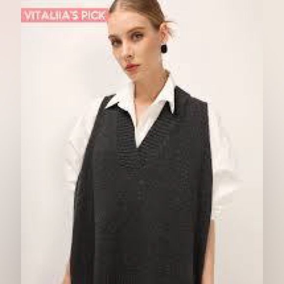 Storets Lyla Oversized Knit Vest - Picture 2 of 5